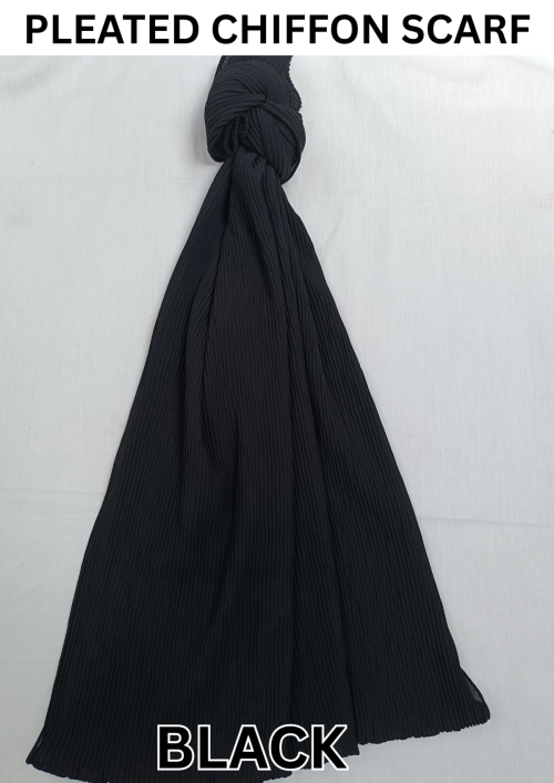 New Ombre 3 Tone Pleated Chiffon Scarf - HS309 