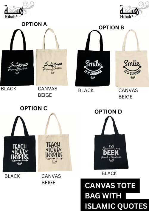 Canvas Tote Bags with quotes - HL414 