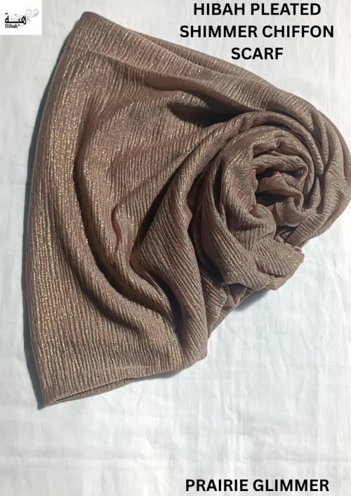 Pleated Shimmer Chiffon - HS012A 