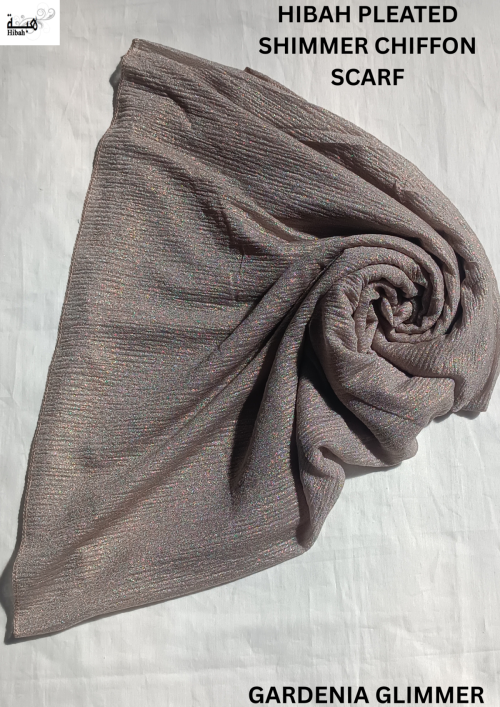 Pleated Shimmer Chiffon - HS012A 