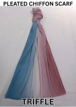 New Ombre 3 Tone Pleated Chiffon Scarf - HS309 