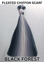 New Ombre 3 Tone Pleated Chiffon Scarf - HS309 