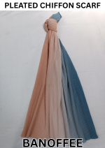 New Ombre 3 Tone Pleated Chiffon Scarf - HS309 