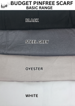 Budget Pin Free Scarf  - HS001B 